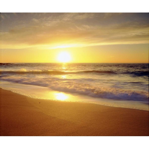CA, San Diego La Jolla Shores beach at sunset